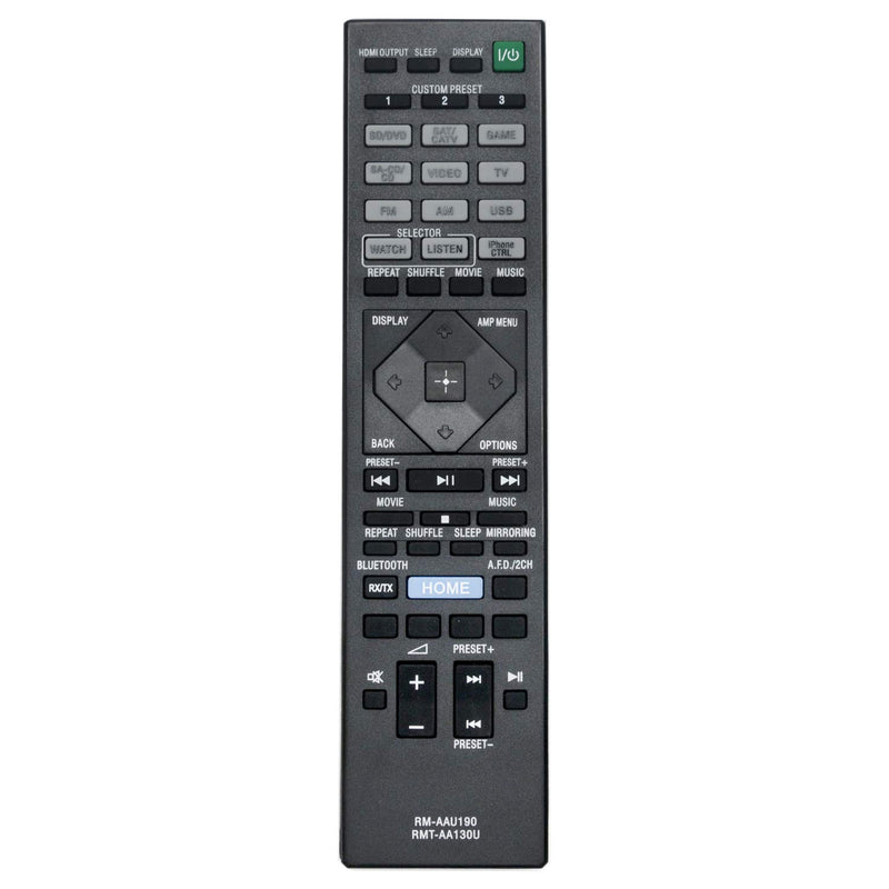 New RMT-AA130U RM-AAU190 Replace Remote Control fit for Sony Home Theatre AV Receiver STR-DH550 STR-DH750 STR-DN1060 STR-DN860 STRDH550 STRDH750 STRDN1060 STRDN860 Theater - LeoForward Australia