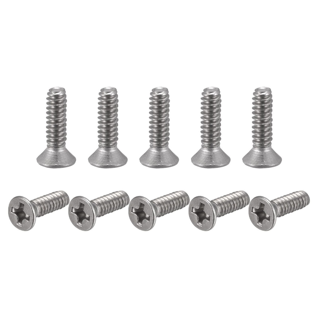  [AUSTRALIA] - uxcell 6#-32x1/2" Flat Head Machine Screws Phillips 304 Stainless Steel Bolts 200pcs