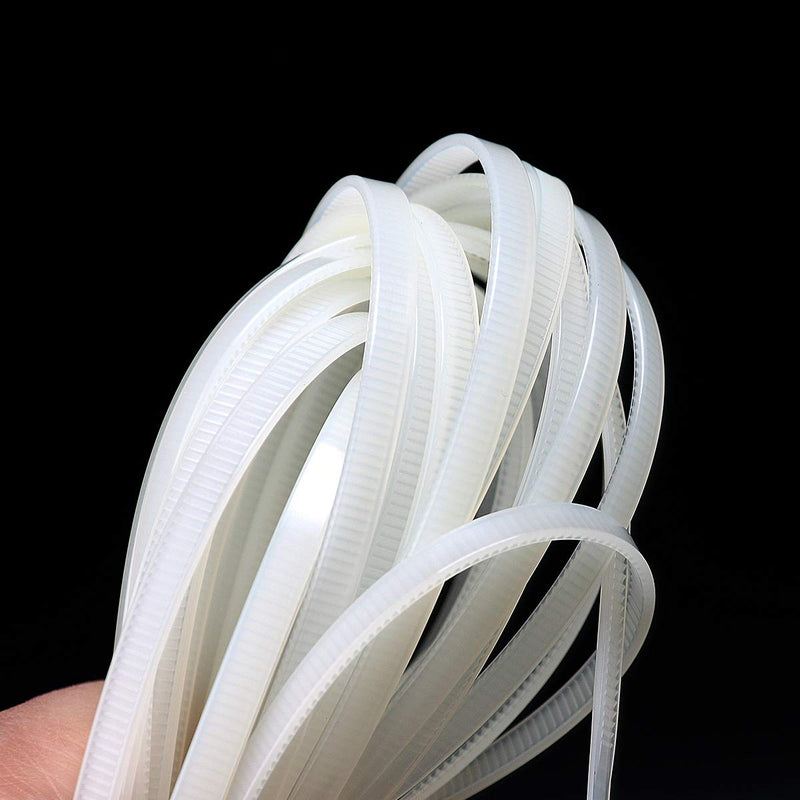  [AUSTRALIA] - 400pcs White Zip Ties Assorted Size Nylon Cable Zip Ties 4" +5"+6"+8"+10"and 12" Heavy Duty Cable Zip Ties Combo Pack Perfect for Home Outdoor Garden Office Use
