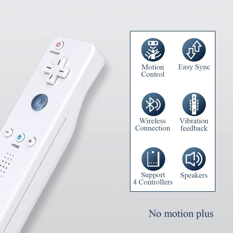  [AUSTRALIA] - FASIGO Wii Remote with Nunchuck, Wii Controller with Nunchuck, Compatible with Nintendo Wii/Wii U, 2 Pack