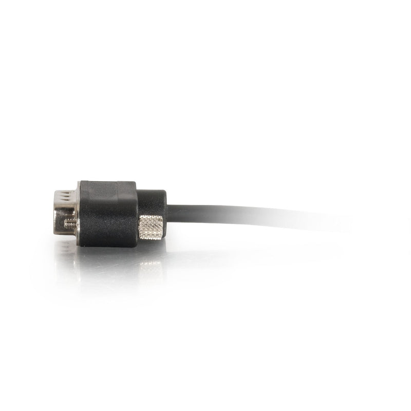  [AUSTRALIA] - C2G 52185 Serial RS232 DB9 Null Modem Cable with Low Profile Connectors M/F, In-Wall CMG-Rated, Black (10 Feet, 3.04 Meters)