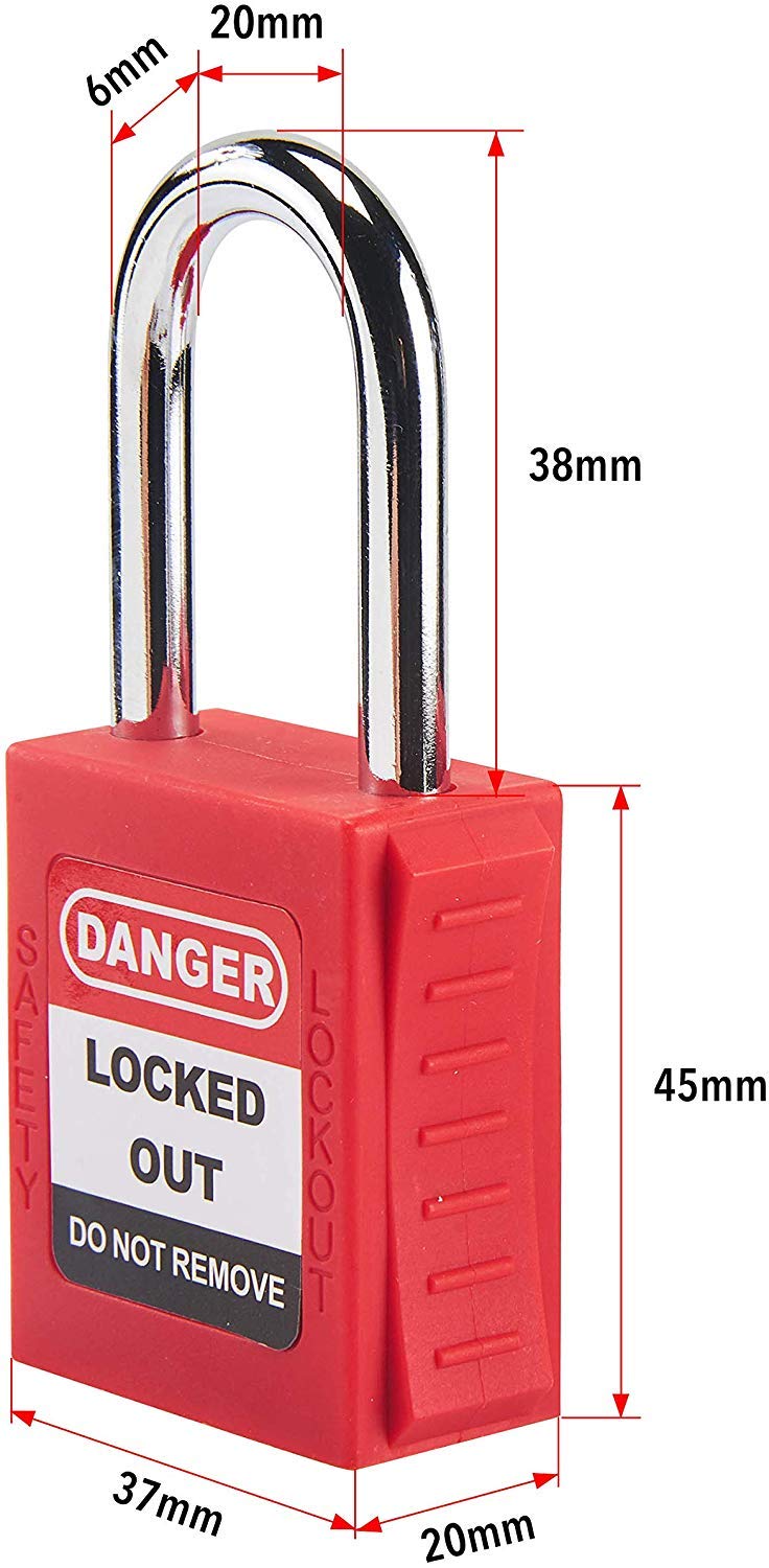  [AUSTRALIA] - Holulo Lockout Tagout Kit for Common Breakers and Valves,Including 2 Lockout Tag,1 Lockout Hasp,3 Breaker Lockout,2 Safety Padlock,1 Pocket Bag (Lockout Tagout Kit)