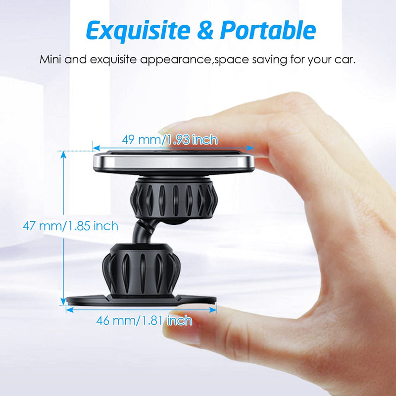  [AUSTRALIA] - WixGear Universal Stick On Swivel Mount (2 Pack) Dashboard Magnetic Phone Holder for Car, Phone Mount for Car for Cell Phones and Mini Tablets with Fast Swift-snap (New Upgraded Mount)