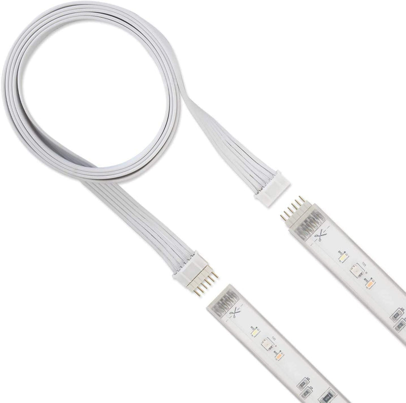 Extension Cable for Philips Hue LightStrip Plus (3 ft/1 m, 1 Pack, White 6-pin-V3) 1m 1pack ( 6-pin-V3) - LeoForward Australia