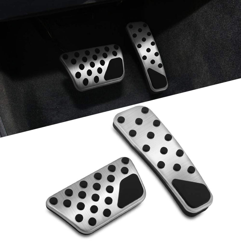  [AUSTRALIA] - SENYAZON Aluminum Performance Pedals Set Non-Slip Accelerator and Brake Pedals Cover Car Replacement for Dodge Challenger Charger Chrysler 300 2009-2016 Replacement Accessories