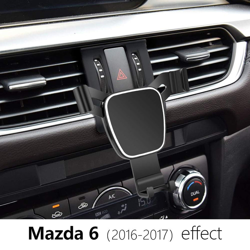  [AUSTRALIA] - musttrue LUNQIN Car Phone Holder for 2016-2017 Mazda 6 Auto Accessories Navigation Bracket Interior Decoration Mobile Cell Phone Mount for Mazda 6 2016-2017