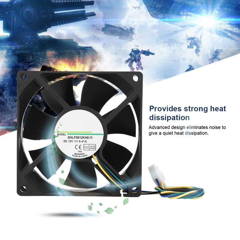  [AUSTRALIA] - Computer CPU Cooling Fans, DC 12V Computer Fans,80 mm 4 Pin Dual Ball Bearing Computer Case Fans,Ultra Low Noise Cooler Silent Cooler,Support PWM Temperature Control