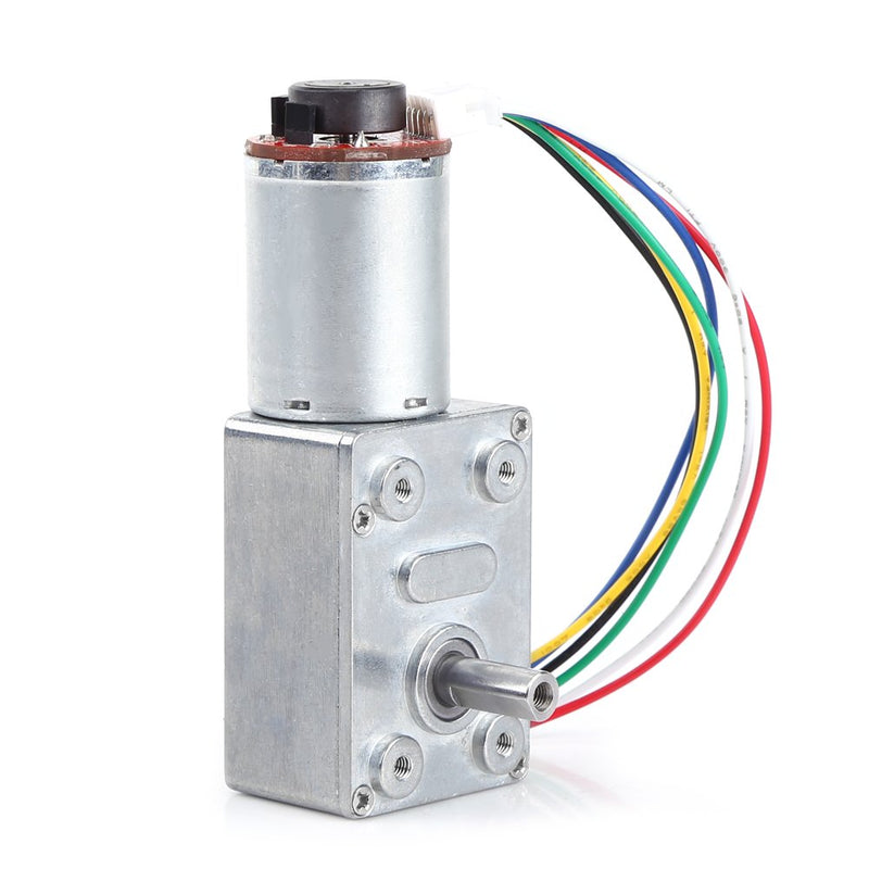  [AUSTRALIA] - DC 12v High Torque Turbine Snail Turbo Worm DC Gear Motor 12v Speed Reduction Motor With Encoder Strong Self-Locking (30rpm) 30RPM