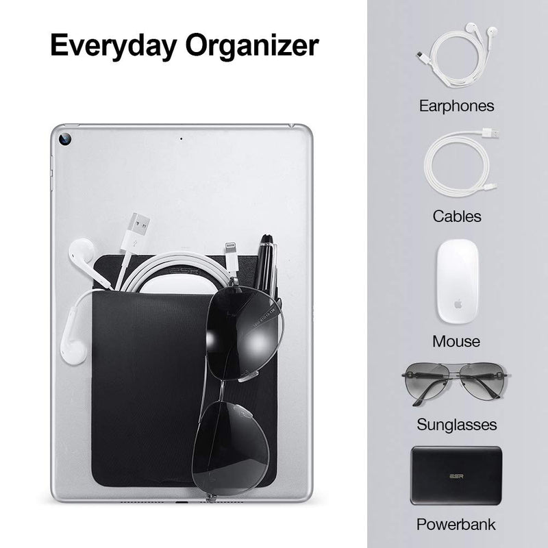 ESR Portable External Hard Drive Carrying Case, Pouch Holder for Computer Accessories, Sleeve Storage Organizer for Battery Pack, Wireless Mouse, Cables, and Earphones - Black - LeoForward Australia
