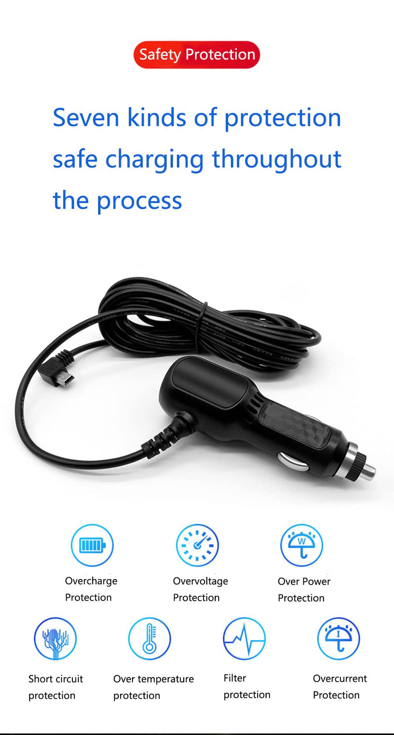  [AUSTRALIA] - USB Charger Adapter Vehicle Power Cable Compatible for Garmin DriveSmart 61 65,Drive 50 51 LM 52,Nuvi 57LM 55LMT 50LM 40LM,Nuvi 2539LMT 2555LMT 2595LMT 2597LMT 1490LMT,DriveAssist 51 GPS Navigator