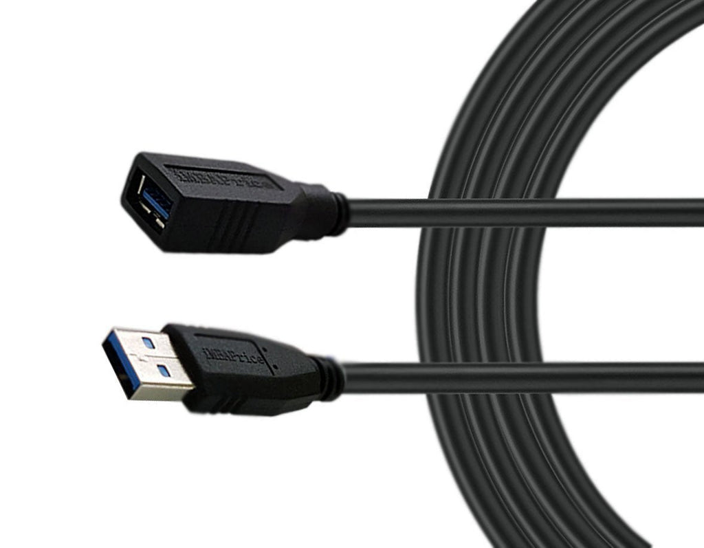  [AUSTRALIA] - iMBAPrice USB 3.0 Extender - 10 Feet SuperSpeed USB 3.0 A Male to USB 3.0 A Female Extension Cable (Black) 10 Ft Black (USB 3.0)