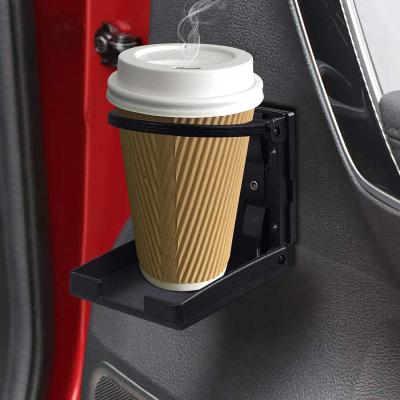  [AUSTRALIA] - AUTOUTLET 2PCS Universal Adjustable Folding Cup Drink Holder Waterproof Cans Plastic Holders Portable 75MM Diameter for Car Truck Boat Van, Corrosion-Resistant A