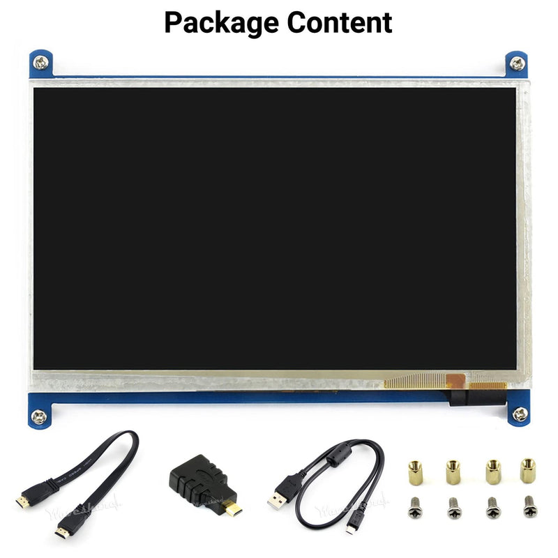  [AUSTRALIA] - [Latest Version] Waveshare 7inch HDMI Capacitive Touch LCD (B) Monitor Compatible with Raspberry Pi 4B/3B+/3A+/3B/2B/B+/A+/Zero CM3/3+/4* PC Supports Windows 11/10/8.1/ 8/7 7inch (B) V4.1