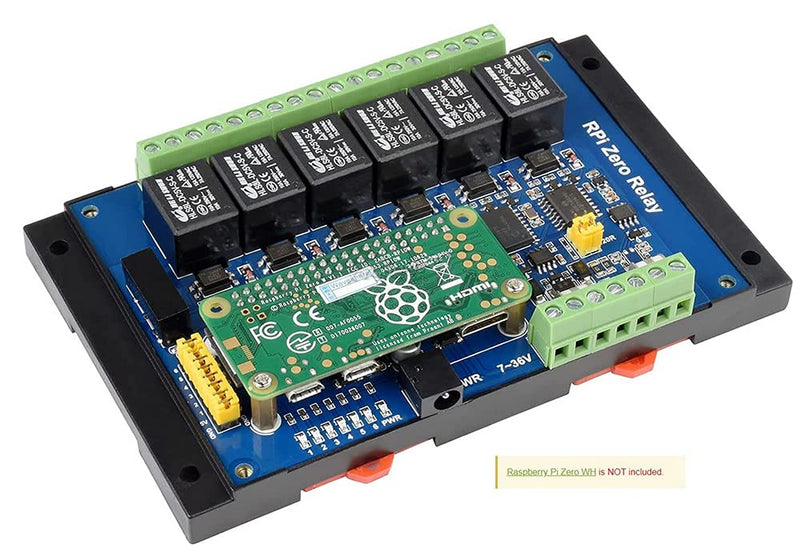  [AUSTRALIA] - Industrial 6-Channel Relay Module for Raspberry Pi Zero WH with RS485/CAN Bus Power Supply & Photocoupler Isolation Protections @XYGStudy