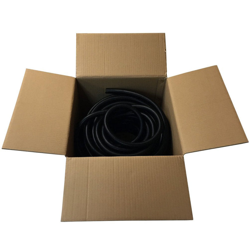  [AUSTRALIA] - Electriduct Split Wire Loom Tubing Polyethylene Corrugated Flexible Conduit - 2" Nominal Size - 10 Feet - Black 2 Inch Nominal Size - 10 Feet