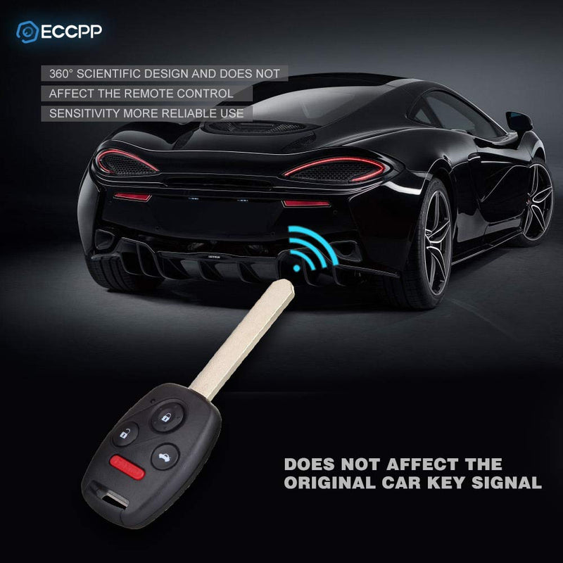  [AUSTRALIA] - ECCPP Replacement fit for Uncut 313.8MHz Keyless Entry Remote Key Fob Ignition Key Fob Honda Accord CR-V Element OUCG8D-380H-A (Pack of 2)