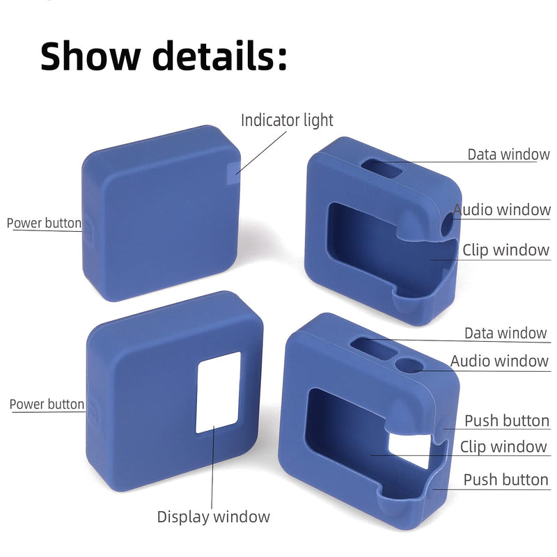  [AUSTRALIA] - Silicone Case for RODE Wireless Go II/RODE Wireless GO 2 Wireless Microphone System, Compatible with Rode Wireless Go I & Rode Wireless Go II (White) White