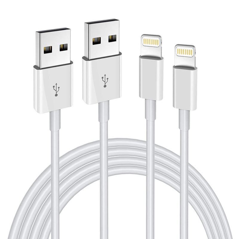  [AUSTRALIA] - iPhone Charger Lightning Cable,2 Pack Apple MFi Certified USB iPhone Fast Chargering Cord,Data Sync Transfer for 13/12/11 Pro Max Xs X XR 8 7 6 5 5s iPad iPod More Model Cell Phone Cables 6FT