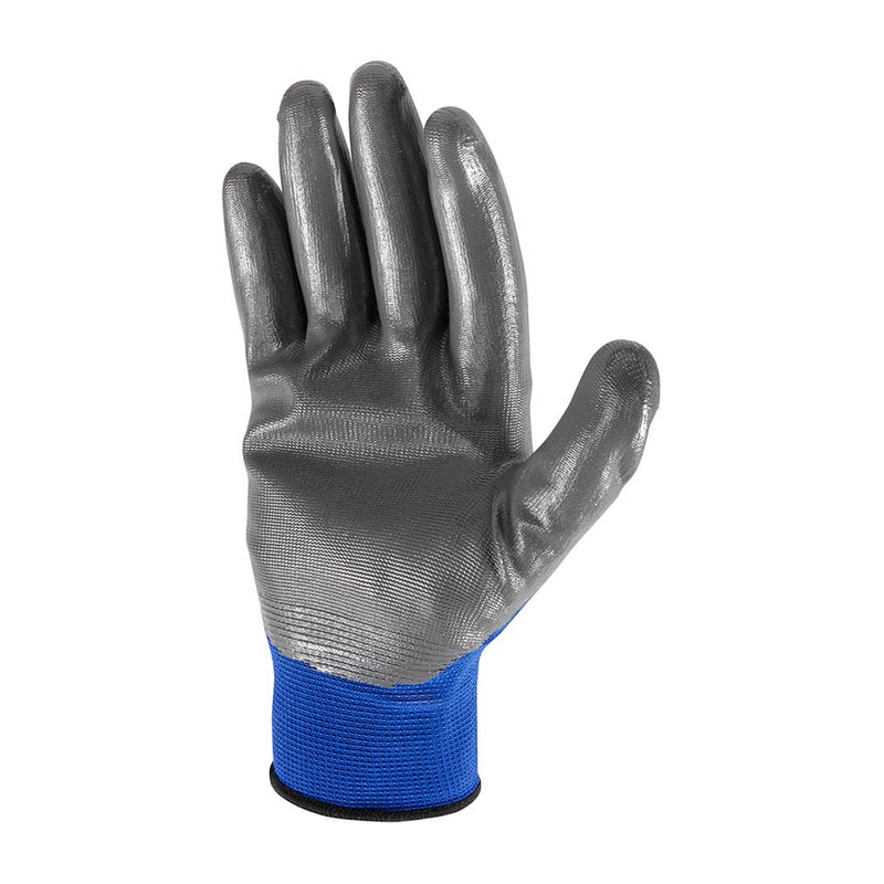  [AUSTRALIA] - 5-Pair Pack Wells Lamont Nitrile Work Gloves | Lightweight, Abrasion Resistant | Large (580LA) , Grey