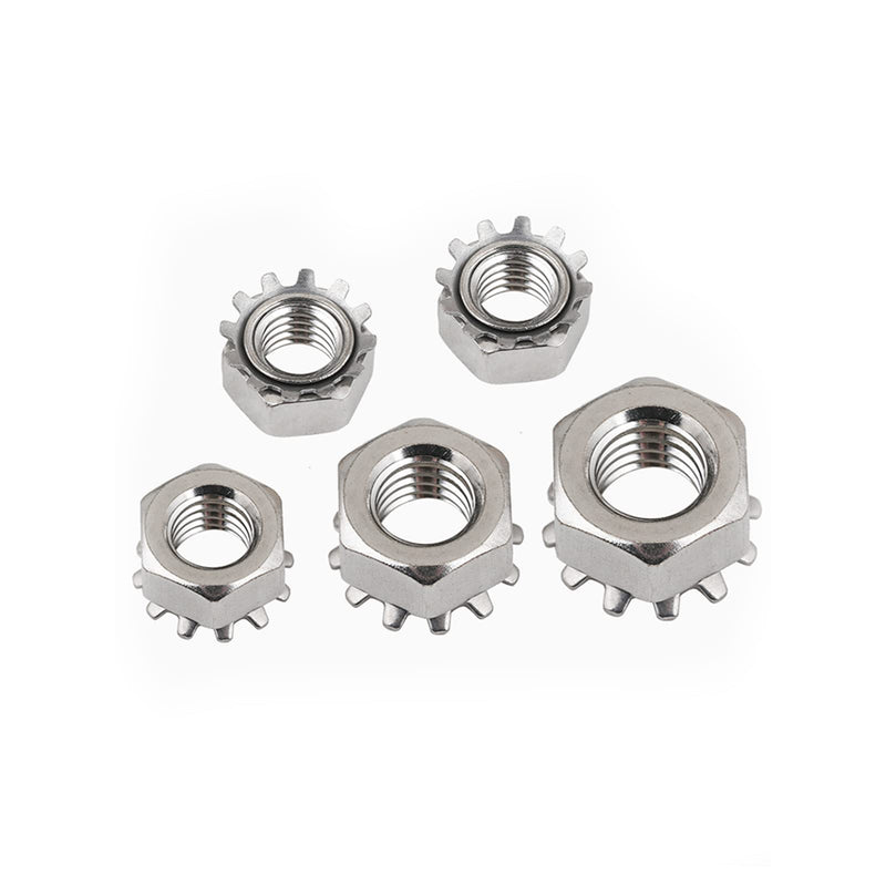  [AUSTRALIA] - Instockbolts #8-32 Keps Nuts with External Tooth Washer, K-Lock Keps Nuts 304 Stainless Steel Kep Lock Nut, 100Pcs-Pack, 8-32(100pcs) 8-32(100pcs)