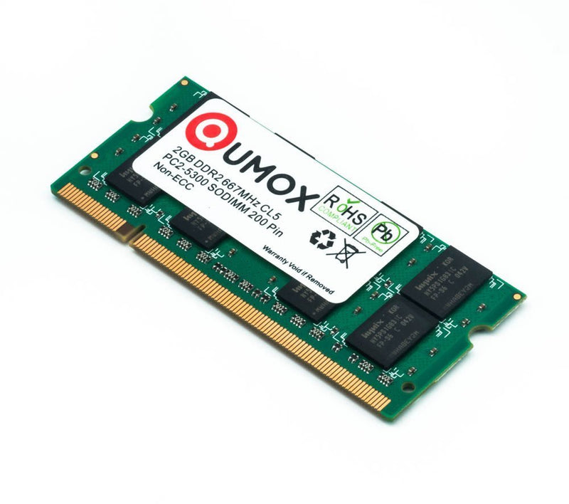  [AUSTRALIA] - QUMOX 4GB(2X 2GB) DDR2 667 MHz, PC2-5400, PC2-5300, (200 PIN), Sodimm Laptop Memory DDR2 667 SODIMM 2GB x2