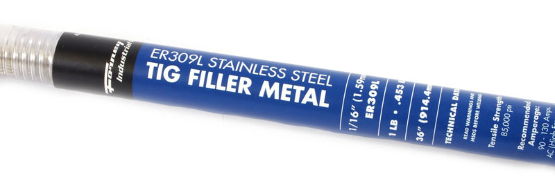  [AUSTRALIA] - Forney 48520 Tig Filler Metal, ER309L Stainless Steel, 1/16-Inch-by-36-Inch, 1-Pound
