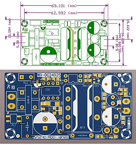  [AUSTRALIA] - NOYITO AC to DC Isolated Power Supply Module AC 120V 100V - 265V to DC 24V 1A 24W Peak 24V 1.5A 36W Max Power Module with Overvoltage Overload Short-Circuit Protection (24V 1A Peak 1.5A) 24V 1A / Peak 1.5A Blue