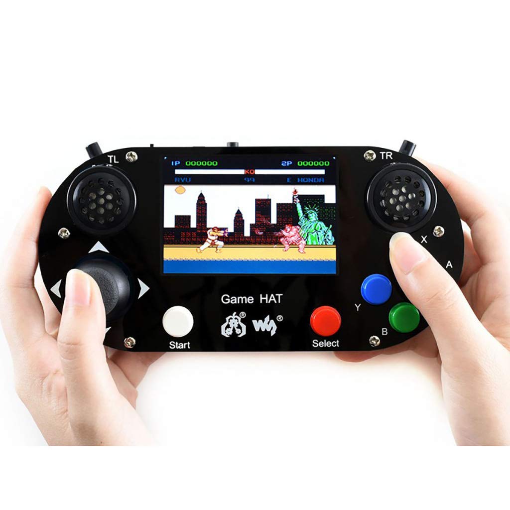  [AUSTRALIA] - Game HAT for Raspberry Pi A+/B+/2B/3B/3B+/4B/Zero W with 3.5inch IPS Screen 480x320 60 Frame to Make Your Own Portable Game Console RPI Game HAT