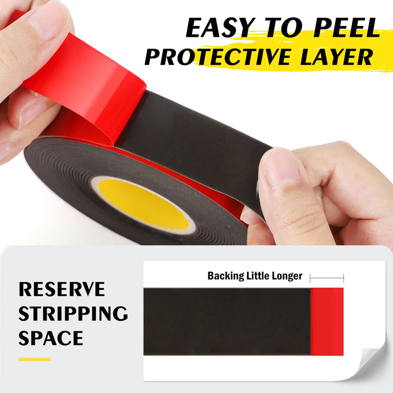  [AUSTRALIA] - EMITEVER Double Sided Tape Heavy Duty, Acrylic Foam Mounting Tape 16.4FT X 1IN, Two Sided Adhesive Tape, Waterproof & Strong Double Stick Tape, 2 Sided Strip Tape for Home Office Decor 16.4ftx1in