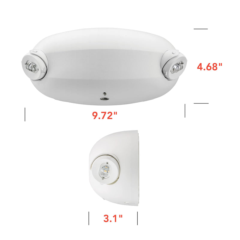  [AUSTRALIA] - Lithonia Lighting ELM2L M12 Quantum LED Emergency Light, Manual Testing, 220 Lumens, White