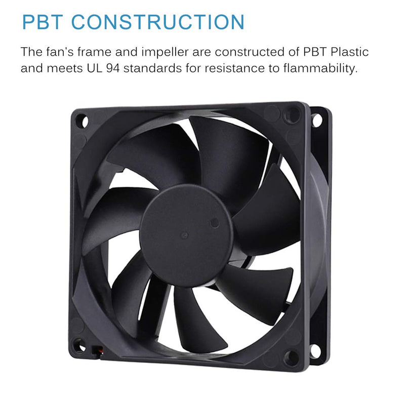  [AUSTRALIA] - GDSTIME 80mm x 80mm x 25mm 24V Brushless DC Cooling Fan