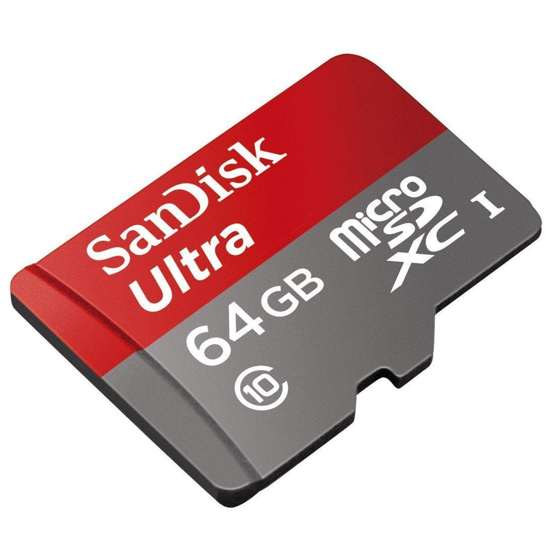  [AUSTRALIA] - SanDisk 64GB Ultra Micro SDXC Memory Card Bundle Works with Samsung Galaxy J3 (2018), J4, J6, J8, Amp Prime 3 Phone UHS-I Class 10 (SDSQUAR-064G-GN6MN) Plus Everything But Stromboli (TM) Card Reader