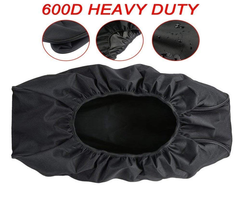  [AUSTRALIA] - Winch Cover Waterproof, Heavy Duty Winch Dust Cover, Dust-Proof, UV-Resistant, Soft Winch Protection Cover for Electric Winches 8500-17500 lbs, Black