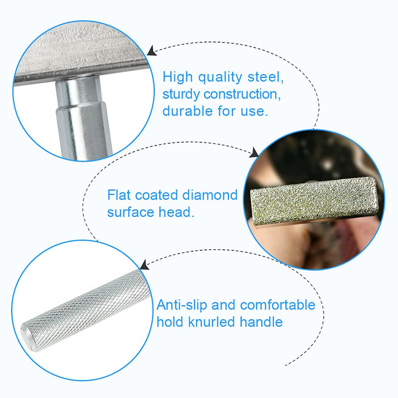  [AUSTRALIA] - OTTYMO Pack of 3 Grinding Wheel Dressers Diamond Grinding Wheel Stone Dresser 85 x 45 x 13 mm Grinding Wheel Dresser Diamond Stone Dresser Tool Stone Dresser Tool for Dressing Grinding Wheels (Silver)