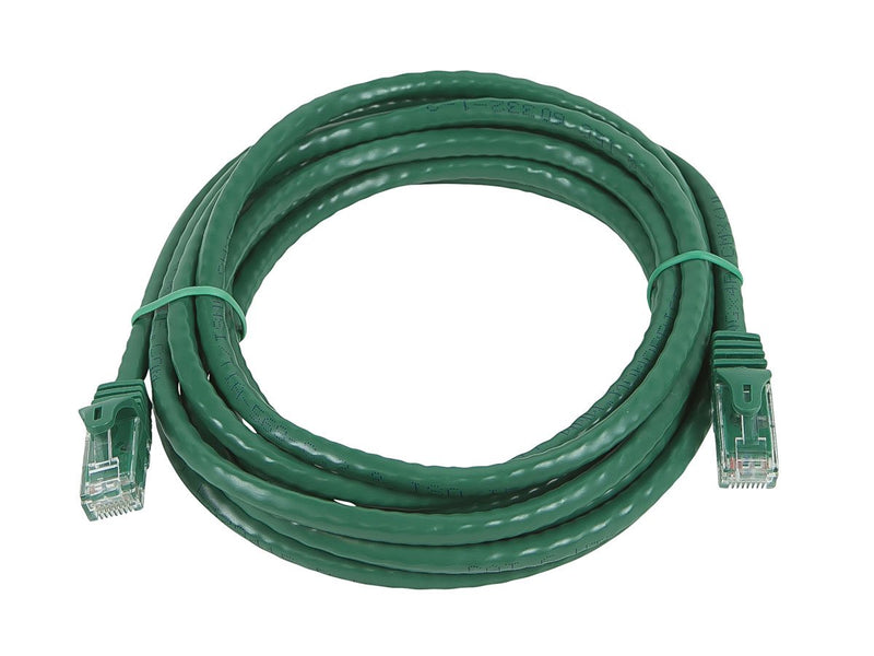  [AUSTRALIA] - Monoprice - 111256 Flexboot Cat6 Ethernet Patch Cable - Network Internet Cord - RJ45, Stranded, 550Mhz, UTP, Pure Bare Copper Wire, 24AWG, 14ft, Green 1 Pack 14 Feet