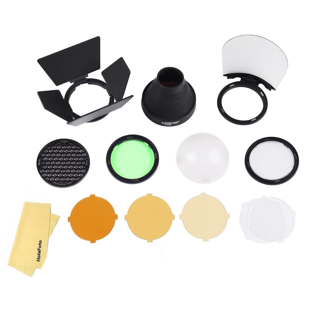  [AUSTRALIA] - Godox AK-R1 Round Flash Head Accessories Kit Compatible for Godox V1-S V1-C V1-N V1-F V1-O V1-P AD100Pro Round Head Flash and Godox H200R to Godox AD200 Pro Godox AD200 Achieve Creative Light Effects