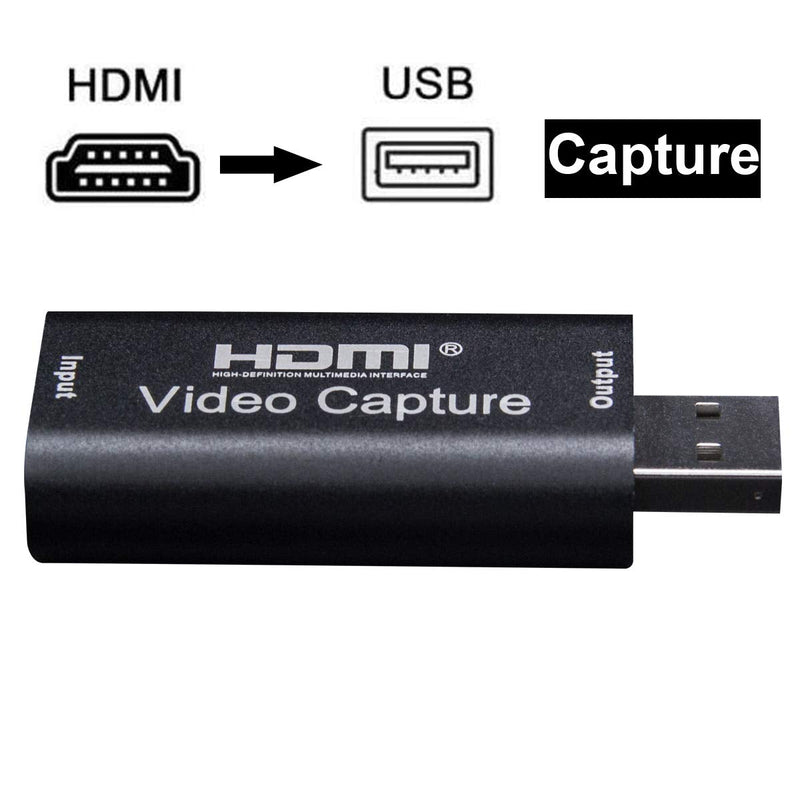  [AUSTRALIA] - Audio Video Capture Cards ,1080p30hz HDMI to USB 2.0 Capture Recording Box Compatible with Windows Linux Mac OS System YouTube OBS VLC Amcap for PS4/ Xbox/DSLR