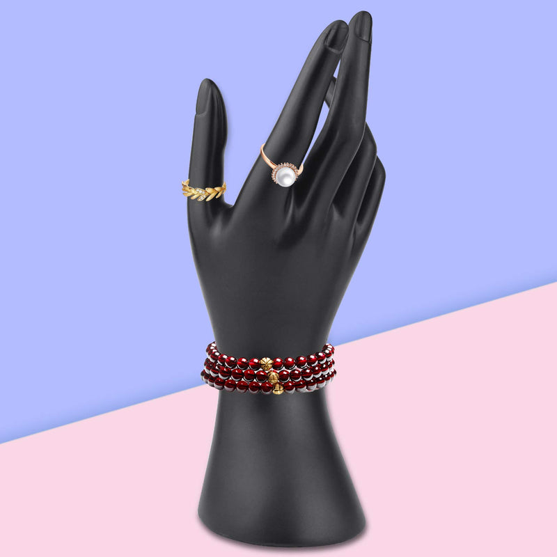  [AUSTRALIA] - tiggell 2 Pieces Female Mannequin Hand Jewelry Display Holder Stand Support for Bracelet Necklace Ring