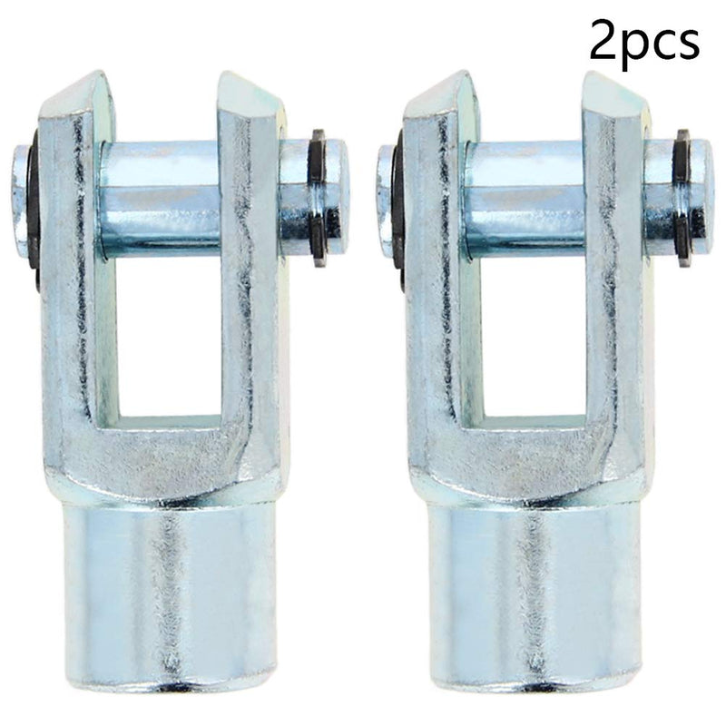  [AUSTRALIA] - Aicosineg Y Joint Air Cylinder Rod Clevis End 10mm/0.39 inch M10 Pneumatic Air Cylinder Connectors Fittings for Foot Mounting Work 52mm/2.05 inch Length 2pcs
