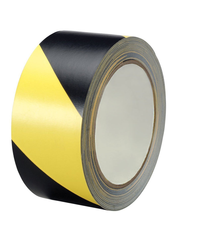  [AUSTRALIA] - Black & Yellow Hazard Warning Safety Stripe Tape 2" X 54 feet