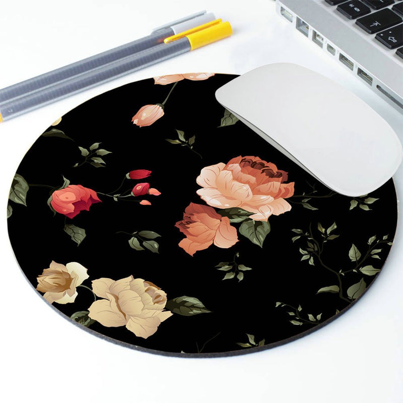 Autumn Mousepad Round Mouse pad Beautiful Design Floral Mouse pad Office PA-123 - LeoForward Australia