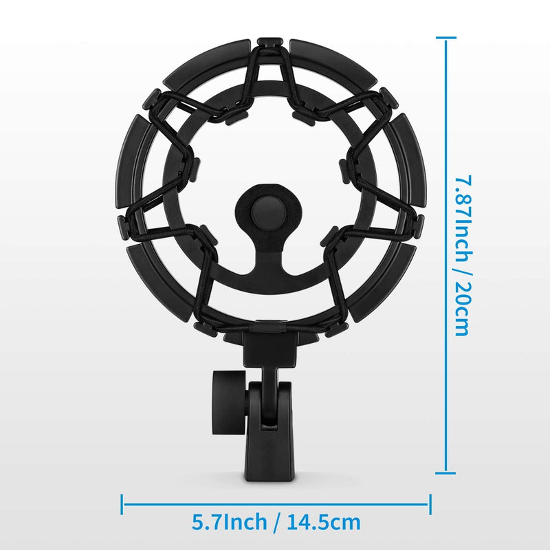  [AUSTRALIA] - Moukey Microphone Shock Mount Compatible with Blue Yeti/ Yeti Pro/ Snowball/ Yeticaster Mic and other Large Microphones Except for Yeti Pro X, MMs-7