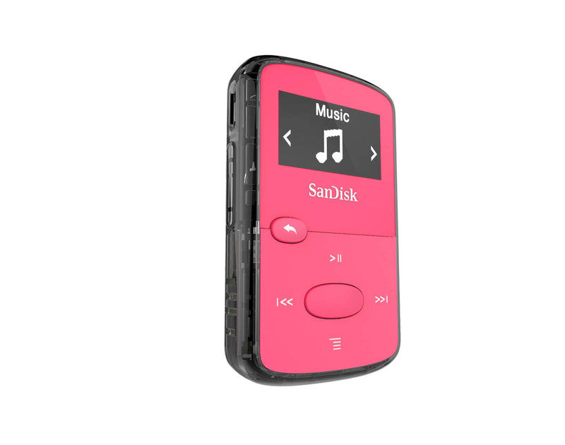  [AUSTRALIA] - SanDisk 8GB Clip Jam MP3 Player, Pink - microSD card slot and FM Radio - SDMX26-008G-G46P MP3 Player Only
