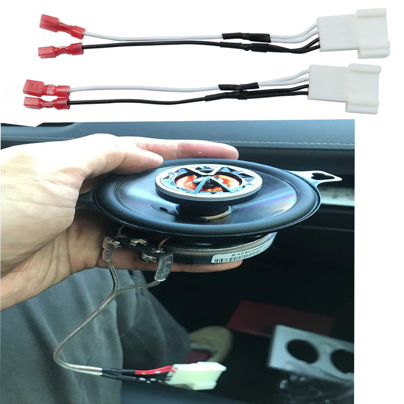  [AUSTRALIA] - Car Tweeter Speaker Wire Harness Replacement for Toyota 4Runner Tacoma Rav4 Camry Subaru WRX Forester Crosstrek Impreza 2012-2020 Speaker Adapter Tweeter Speaker Connector (2PCS)