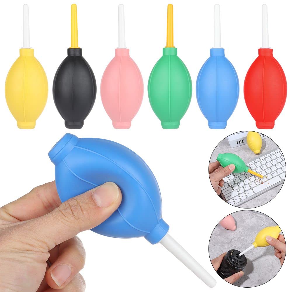  [AUSTRALIA] - gofidin 6 Pcs Air Blower Cleaning Tool Rubber Digital Vacuum Cleaner for Computer Keyboard, Cameras,Watch, Cell Phone, Lenses