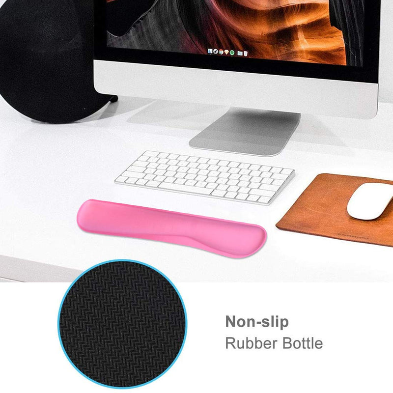 Keyboard Wrist Rest Pad Mouse Pad, Memory Foam, Rest Pads Sets for Comfortable Typing & Wrist Pain Relief, Anti-Slip Rubber Base (Rose) Rose - LeoForward Australia