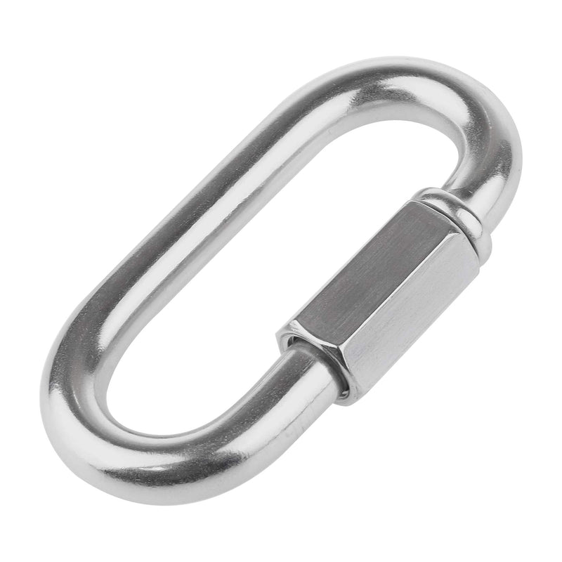  [AUSTRALIA] - IEBUOBO Quick Link Stainless Steel Quick Link Chain D Shape Locking Quick Chain for Carabiner, Hammock, Camping and Outdoor Equipment (3/16 inch(15Packs)) 3/16 inch(15Packs)