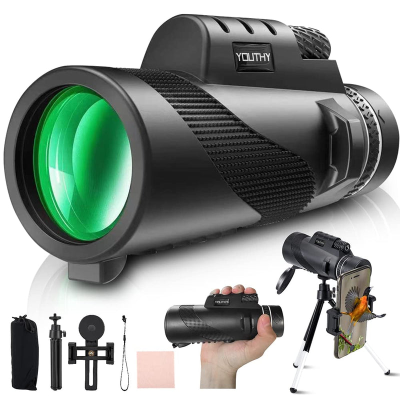  [AUSTRALIA] - 40x60 Monocular Telescope High Powered Monocular for Adults Low Night Vision Monocular with Smartphone Adapter BAK-4 Prism FMC Monocular Bird Watching Hunting Camping Traveling Wildlife Scenery