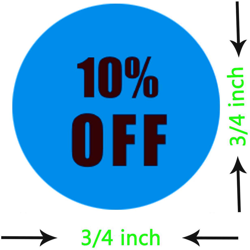 10% 25% 50% Sale Price Stickers Labels Percent Off Stickers for Retail Store Clearance Promotion Discount Deals Circle Pricemarker - Half Off Labels Stickers(1260 Pcs） - LeoForward Australia