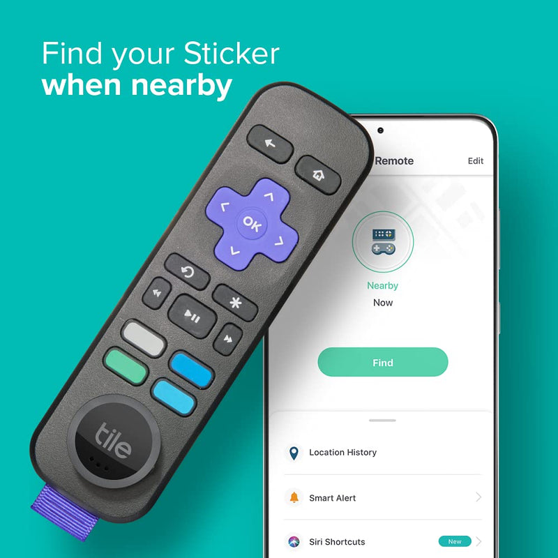  [AUSTRALIA] - Tile Sticker (2022) 1-Pack. Small Bluetooth Tracker, Remote Finder and Item Locator, Pets and More; Up to 250 ft. Range. Water-Resistant. Phone Finder. iOS and Android Compatible. 1 Pack Sticker - 2022 Model